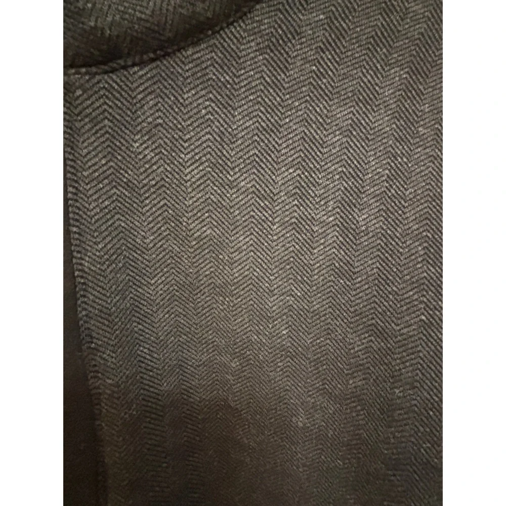 Johnston & Murphy Mens Brown Herringbone Quarter Zip Pullover Sweater XL 74-4598